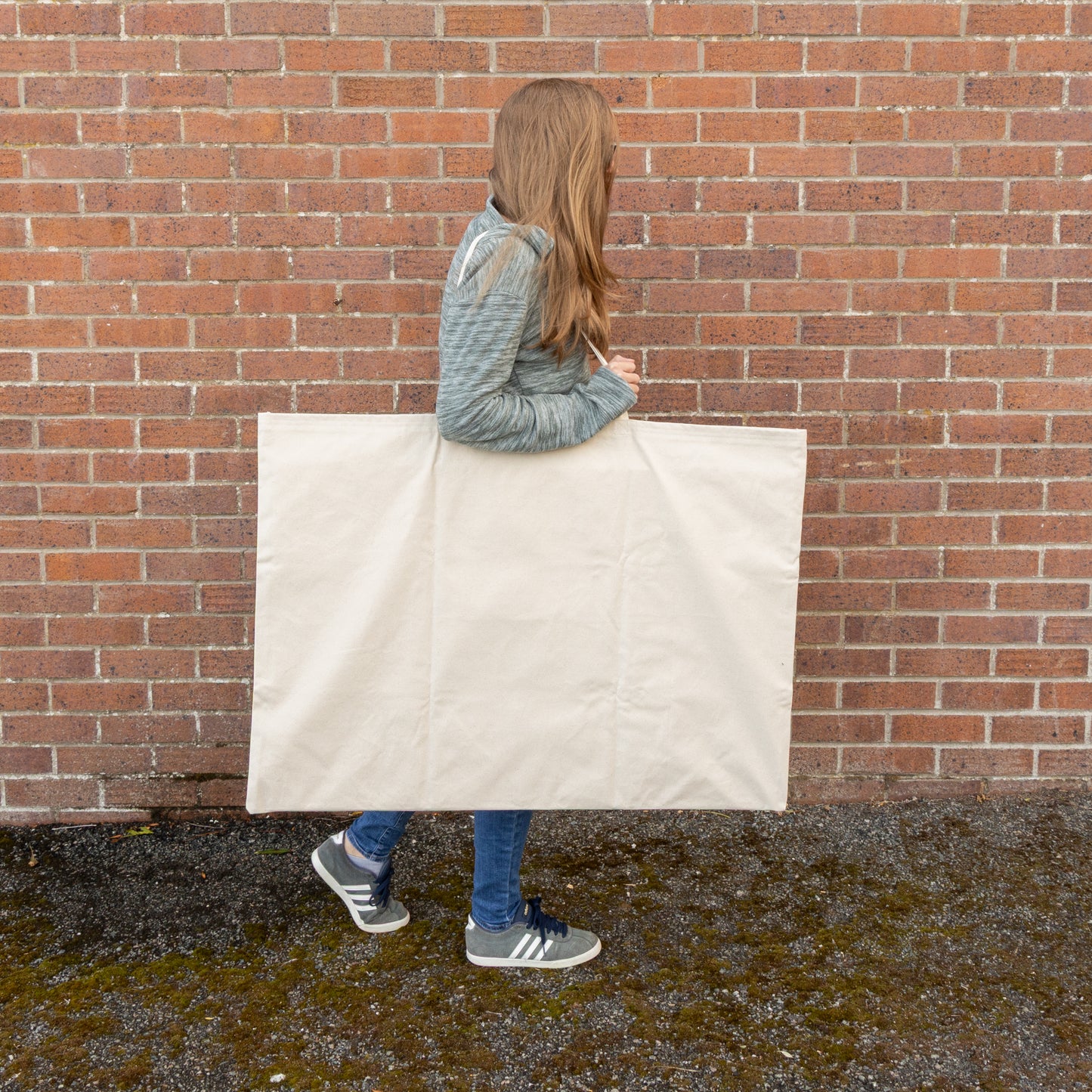 Rectangular Table Top Pegboard Display Stand with Tiered Shelving