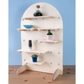 Curved Table Top Pegboard Display Stand