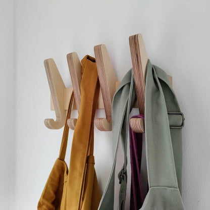Wall Hook Coat Hanger - Four to Eight Hooks