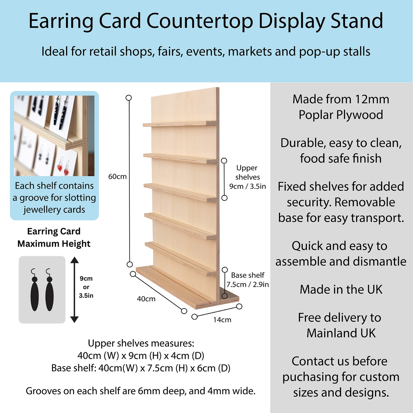 Earring Jewellery Display Board