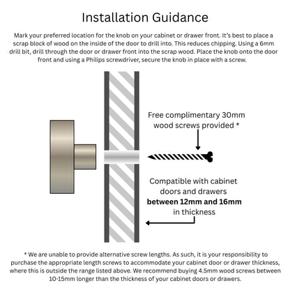 Pastel Blue Round Plywood Knob