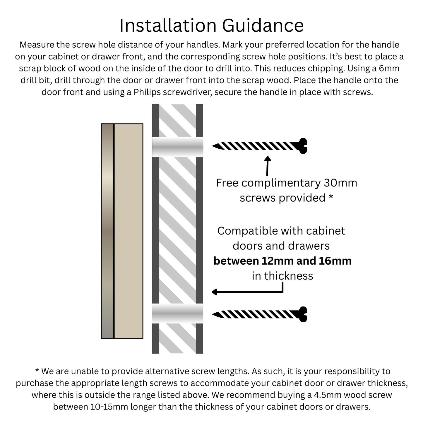 Plywood Semi Circle Door Handle