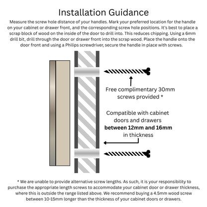 Plywood Semi Circle Door Handle